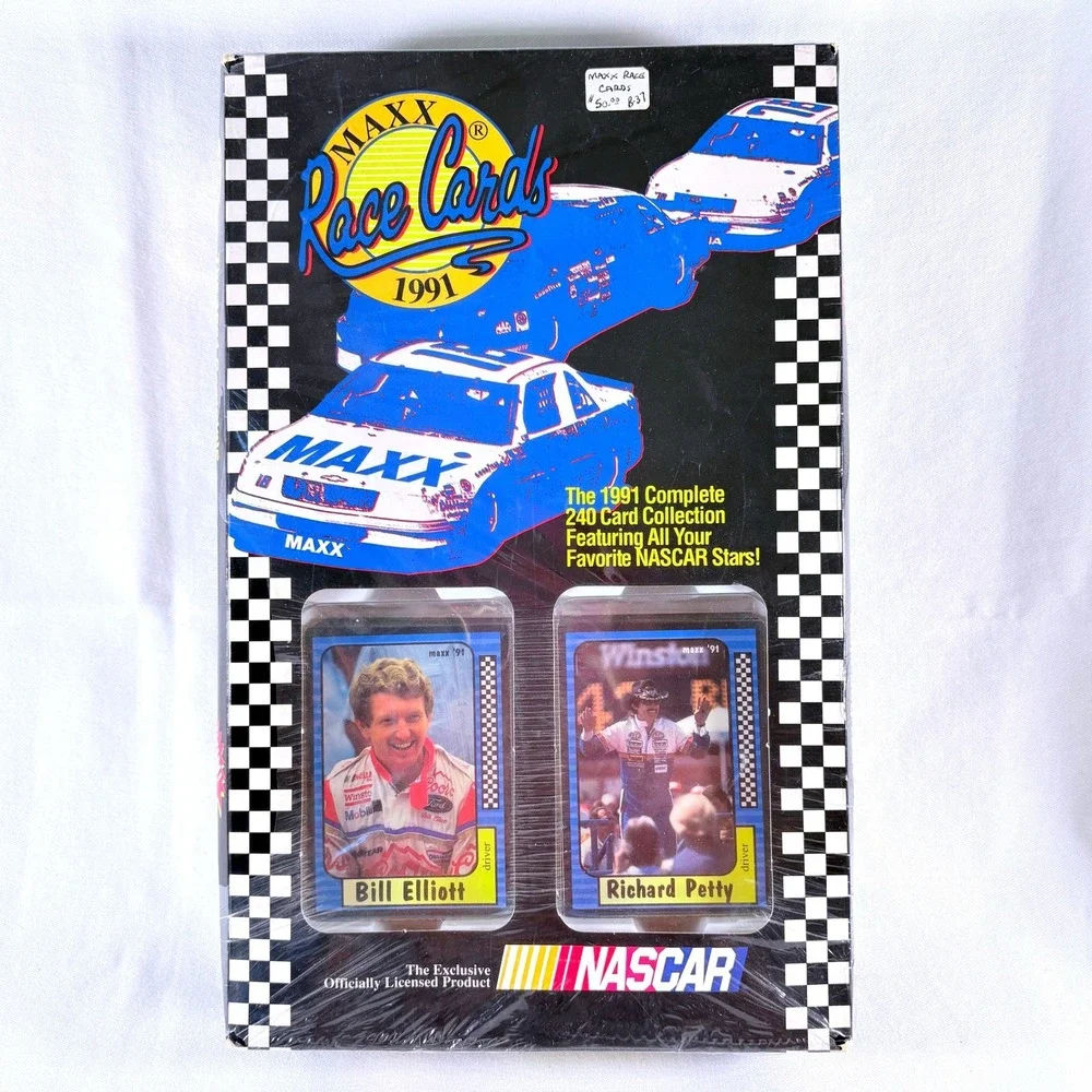 Vintage NASCAR 1991 Complete 240 Card Collection Factory Sealed Box Set